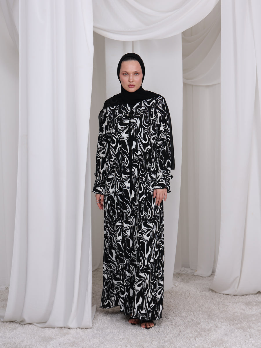 Swirl Abaya